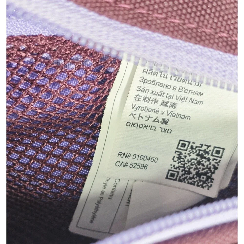 Kavu Rope Sling Paxton Bag Purple September Stripe NWOT Boho